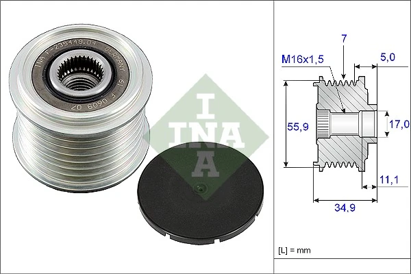 Alternator Freewheel Clutch